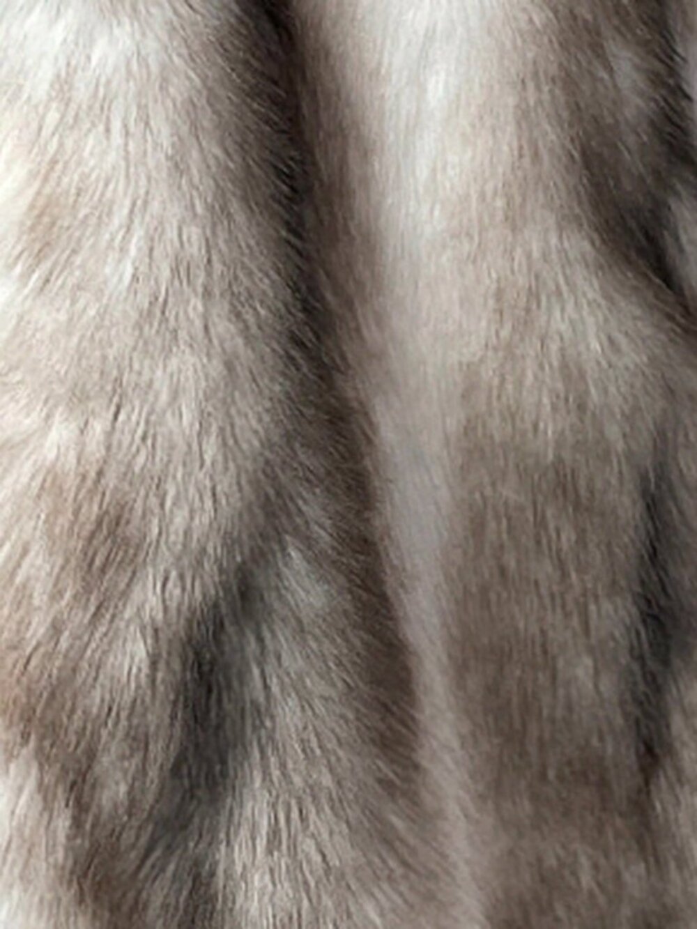 White Casual Women's Long Faux Fur Collar Coat - Picture 7 of 7